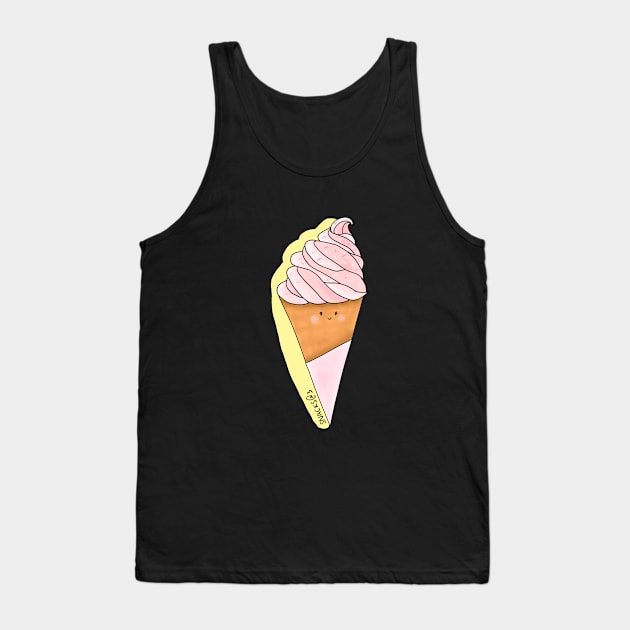 Delicious Pink Soft Icecream Tank Top by Snacks At 3